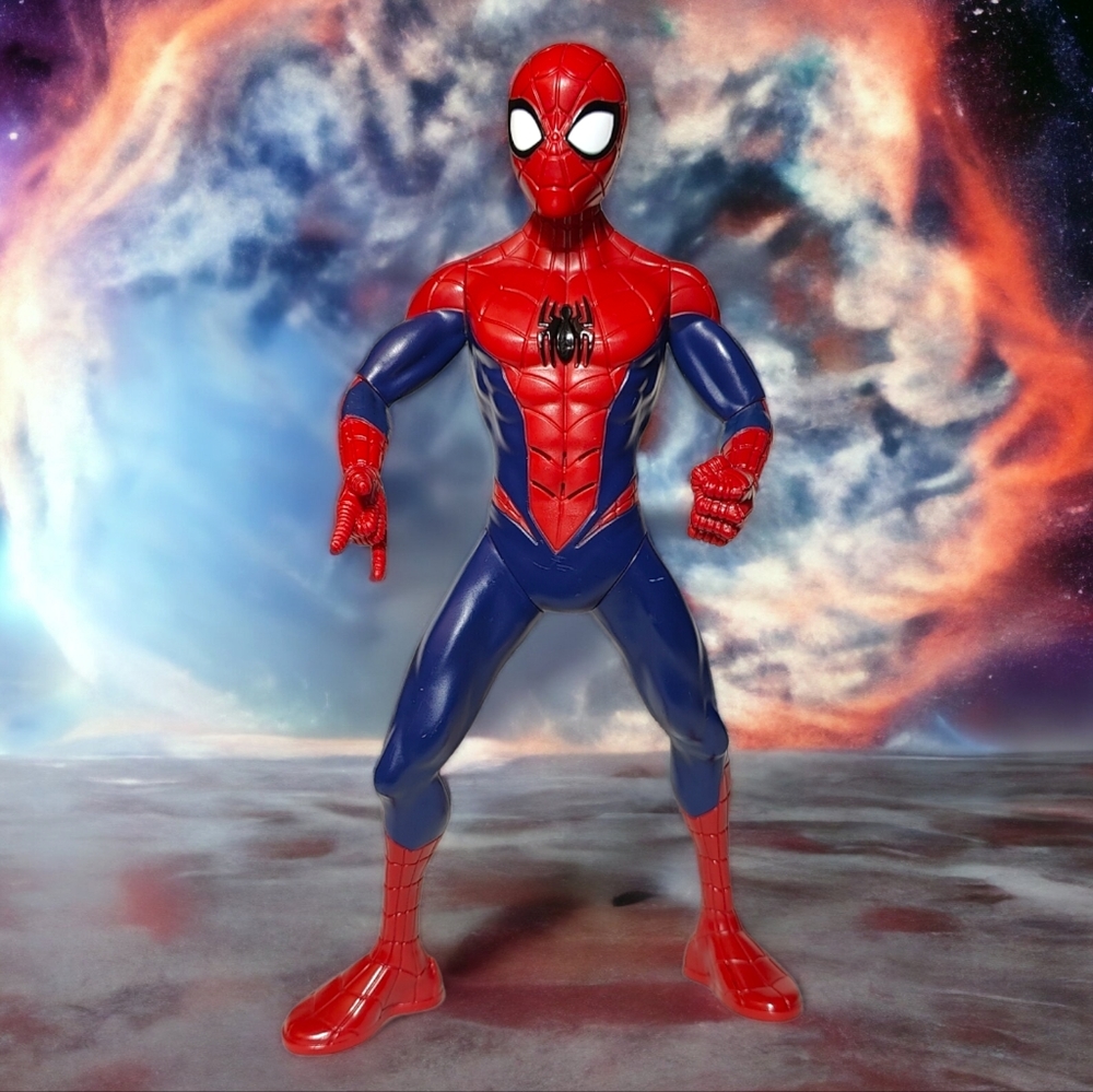 🍄MARVEL Talking Electronic SPIDERMAN Action Figure Toy